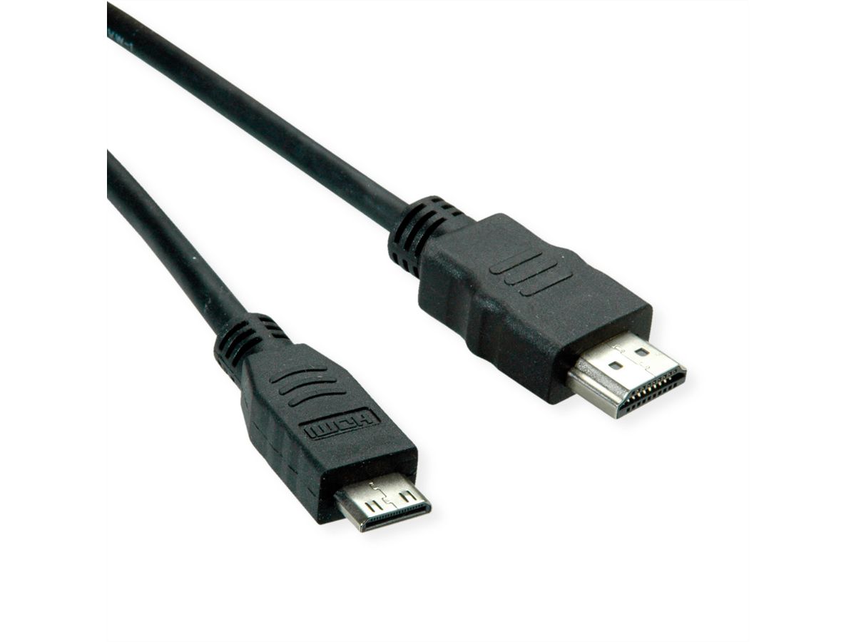 ROLINE GREEN HDMI High Speed ​​Kabel met Ethernet, HDMI male - Mini HDMI male, 2 m