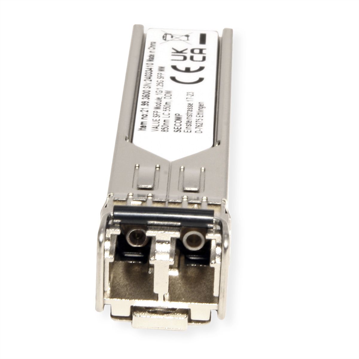 VALUE SFP-module (MiniGBIC) SX/LC, 1/1.25G, Multimode 850nm, max. 550m