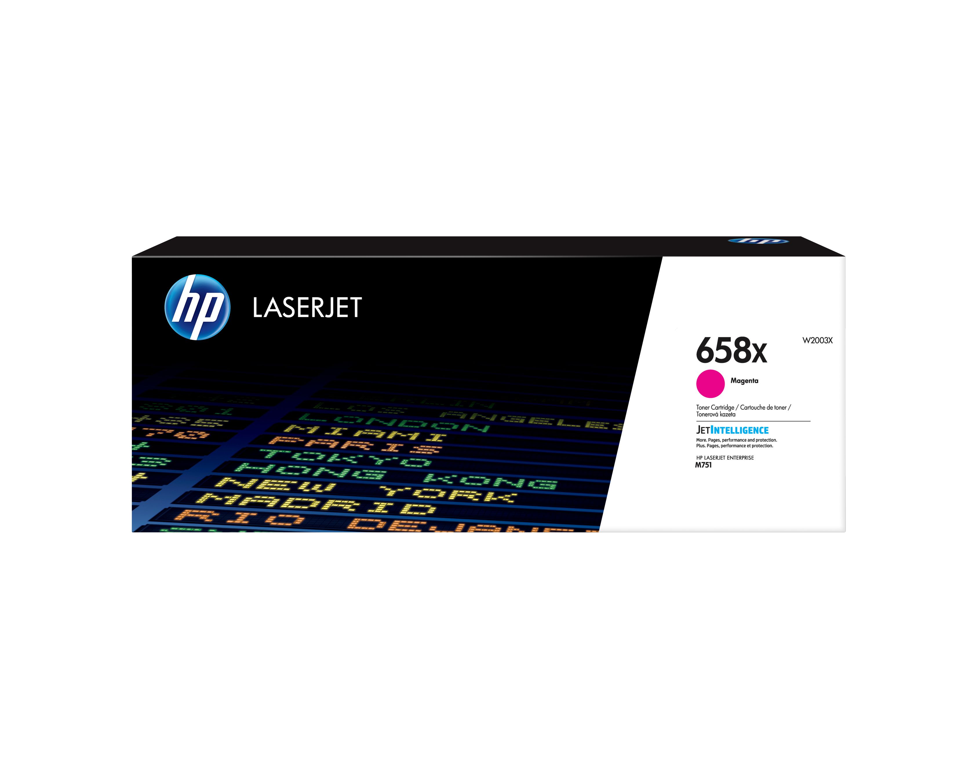 HP 658X originele high-capacity magenta LaserJet tonercartridge