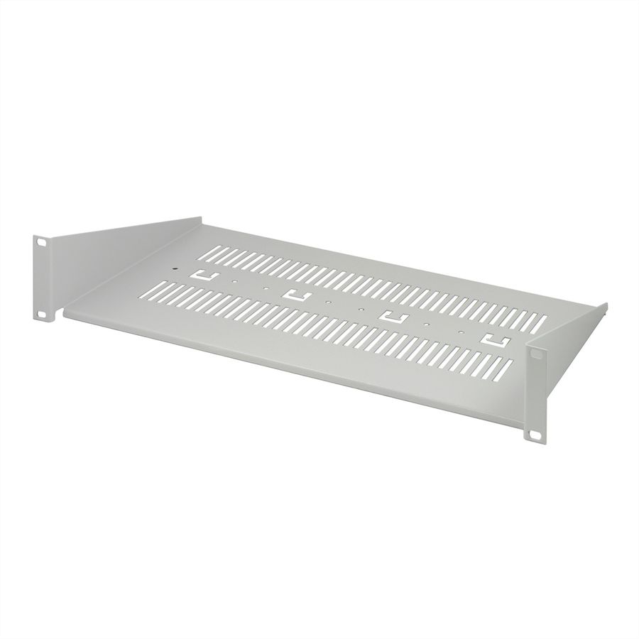 SCHROFF 19" Equipment Shelf, 2 U, RAL 7035