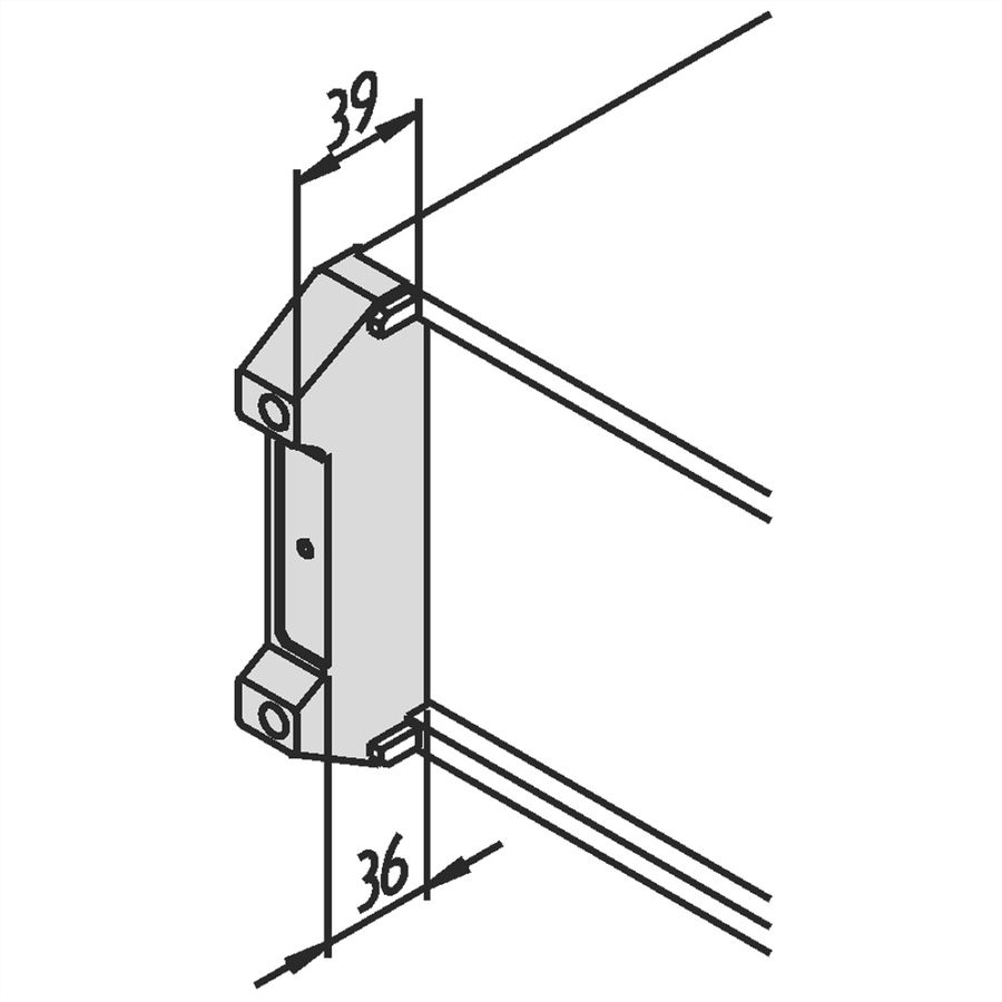 SCHROFF PropacPRO voet voor achterkap, zwart, 4 HE