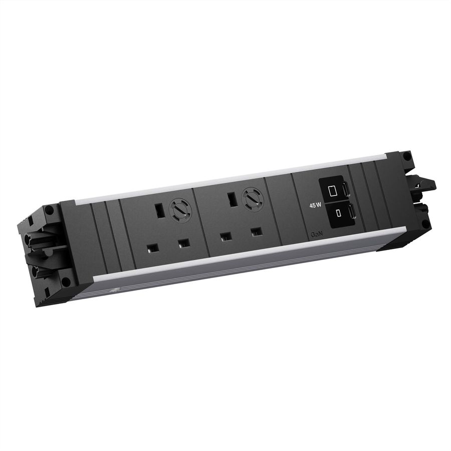 BACHMANN STEP ALU 2xUK, 1xUSB C/C 45W