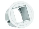 BACHMANN PIX 1xCM RAL9010 Decorative ring in stainless steel look