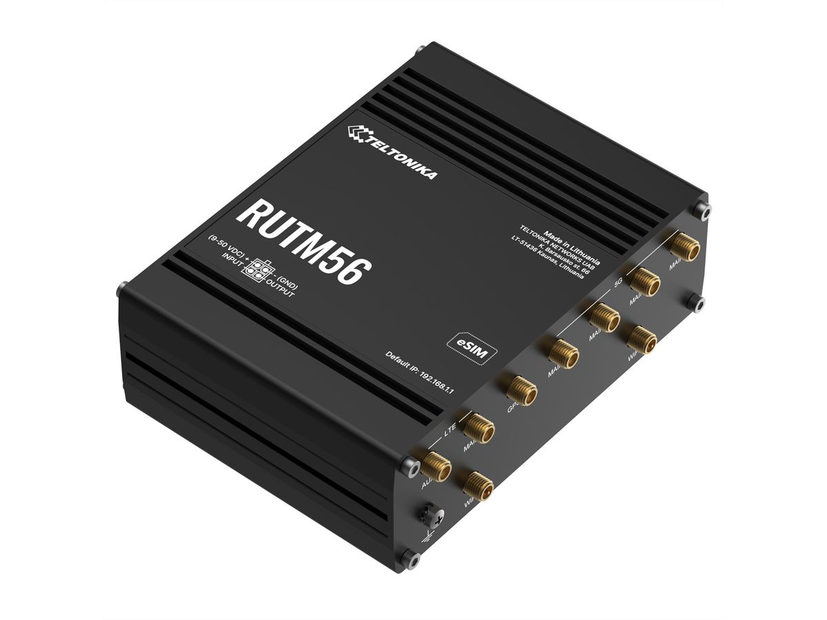 TELTONIKA RUTM56 Router mit 5G und 4G Cat 4 Modem