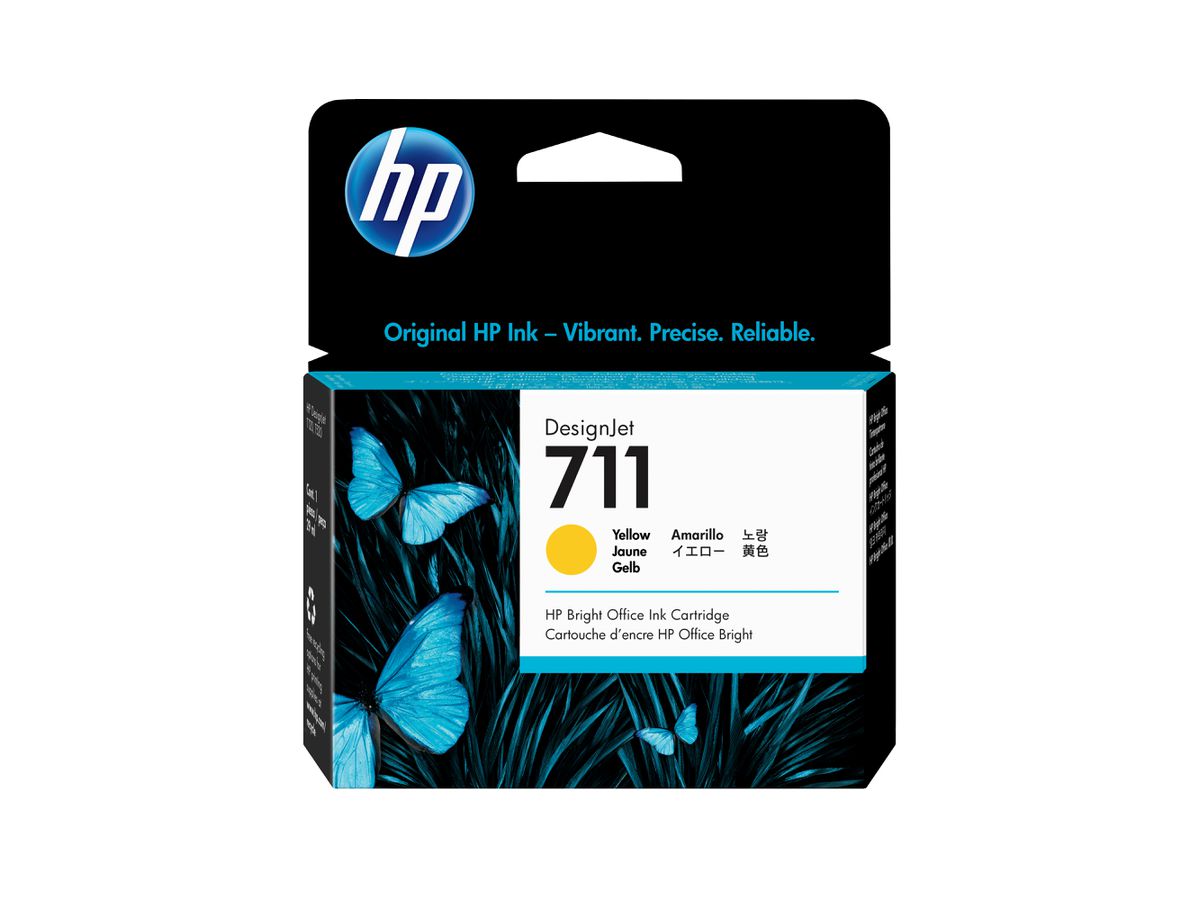 HP 711 gele DesignJet inktcartridge, 29 ml
