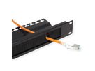 ROLINE 19-inch cable entry, with brush strip 1U black