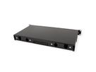 ROLINE 19'' rek voor keystone modules, 16P., voor glasvezel keystones, zwart