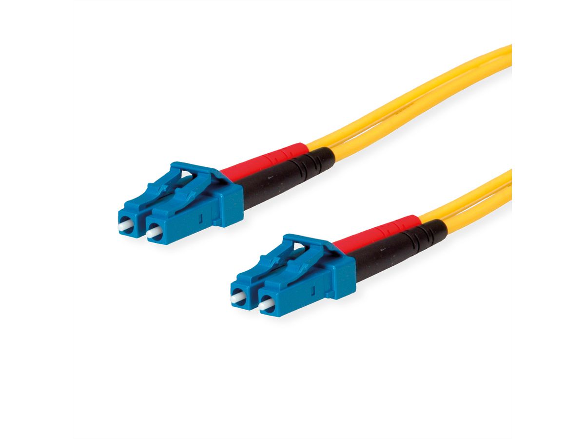 TELEGÄRTNER FO Duplex Patch Cables, 1x LC Duplex - 1x LC Duplex, yellow, 2 m