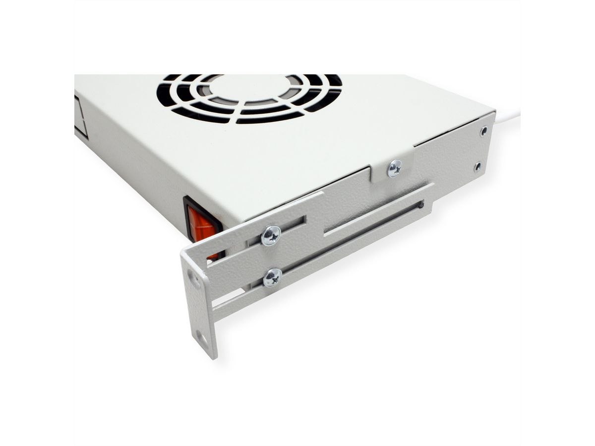 ROLINE 19-inch ventilatorunit 2 ventilatoren , Thermostaat grijs