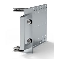 SCHROFF-handgreep uit één stuk, breedte 12,2 mm, blank geanodiseerd, 4 HE