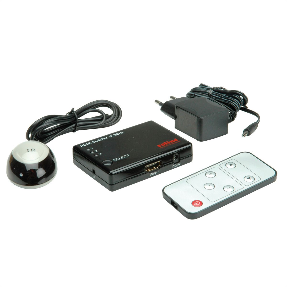 ROLINE 4K HDMI Switch, 3-voudig