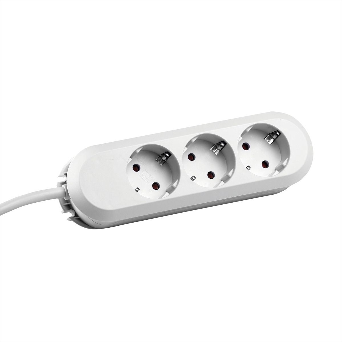 BACHMANN SMART socket strip 3x earthing contact, white, 3 m