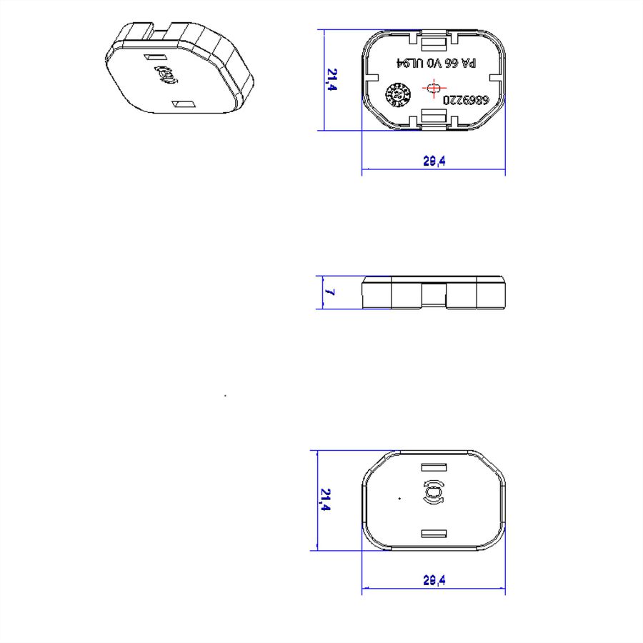 BACHMANN C13 sealing caps 10 pcs, incl. release tool