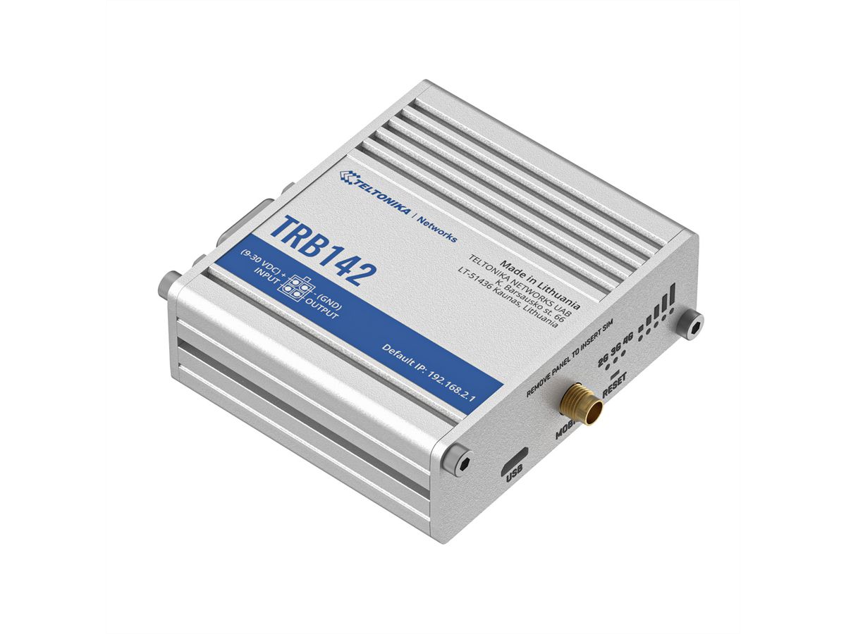 TELTONIKA TRB142 LTE/4G RS232 Industriële gateway