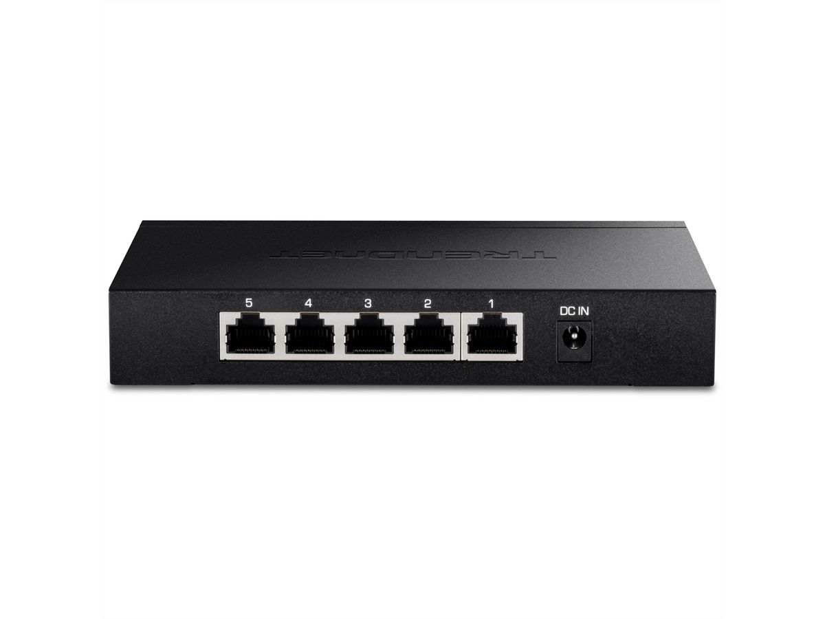 TRENDnet TEG-S350 5-Port 2.5G Switch, Unmanaged, schwarz