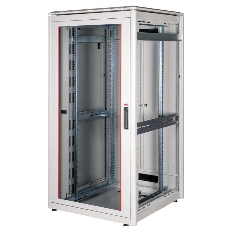 ROLINE 19-inch netwerkkast Pro 32 U, 800x800 BxD Glazen deur grijs