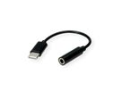 VALUE USB type C - 3,5mm Audio Adapter, Male/Female, 0,13 m