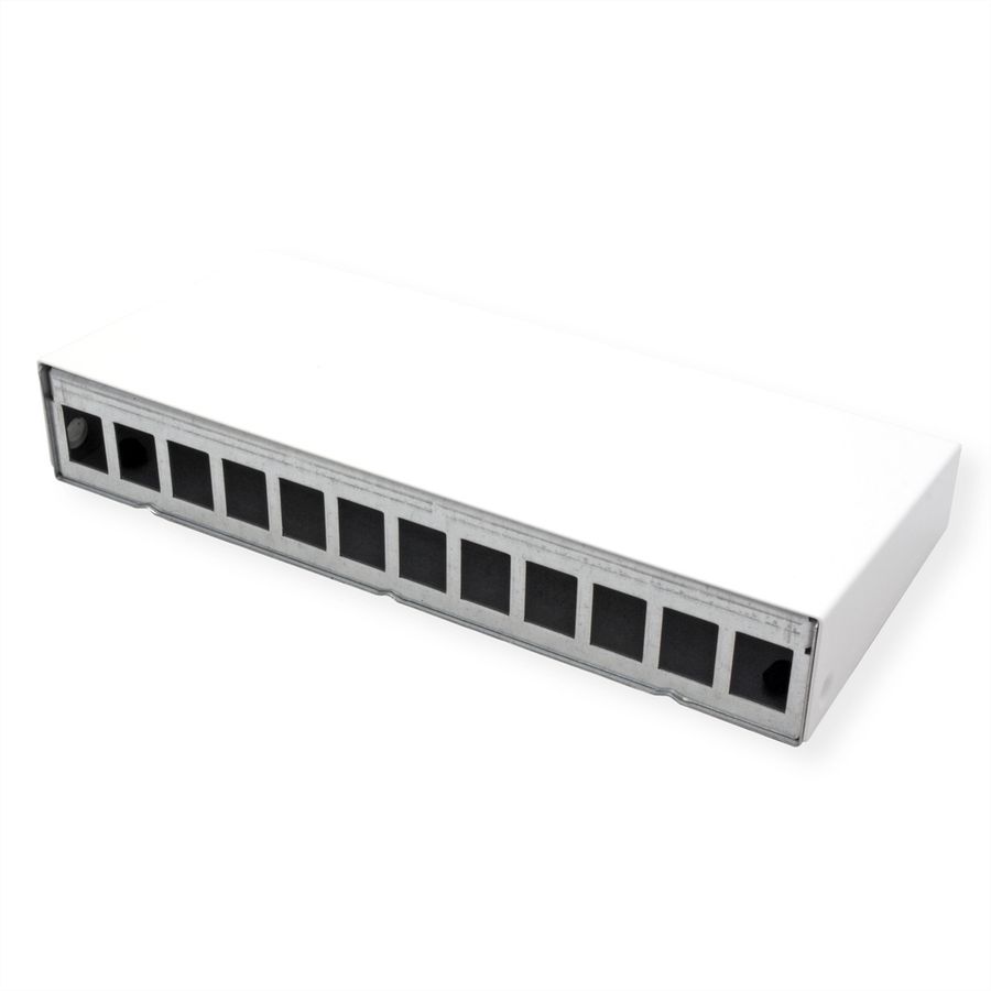 METZ CONNECT Keystone AP behuizing 12 poort zuiver wit RAL9010