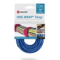 VELCRO® One Wrap® Bindband 13mm x 200mm, 25 stuks, blauw