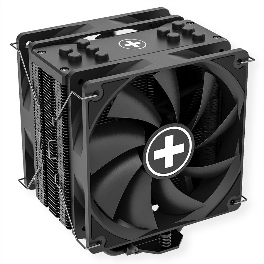 Xilence M705D AMD and Intel CPU Cooler, 2x 120mm Black PWM Fans, 220W TDP