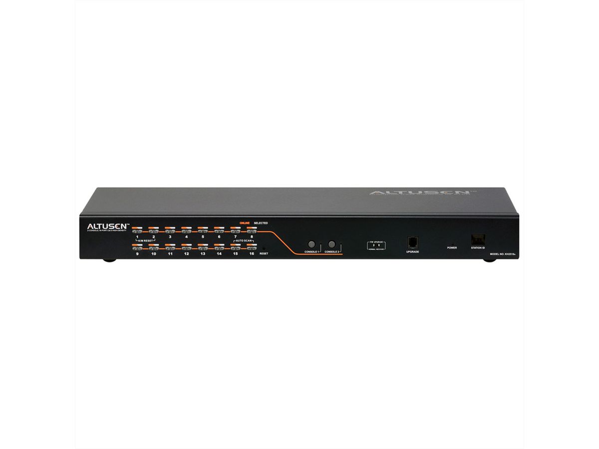 ATEN KH2516A 2-console 16-poorts multi interface (DisplayPort, HDMI, DVI, VGA) Cat 5 KVM switch