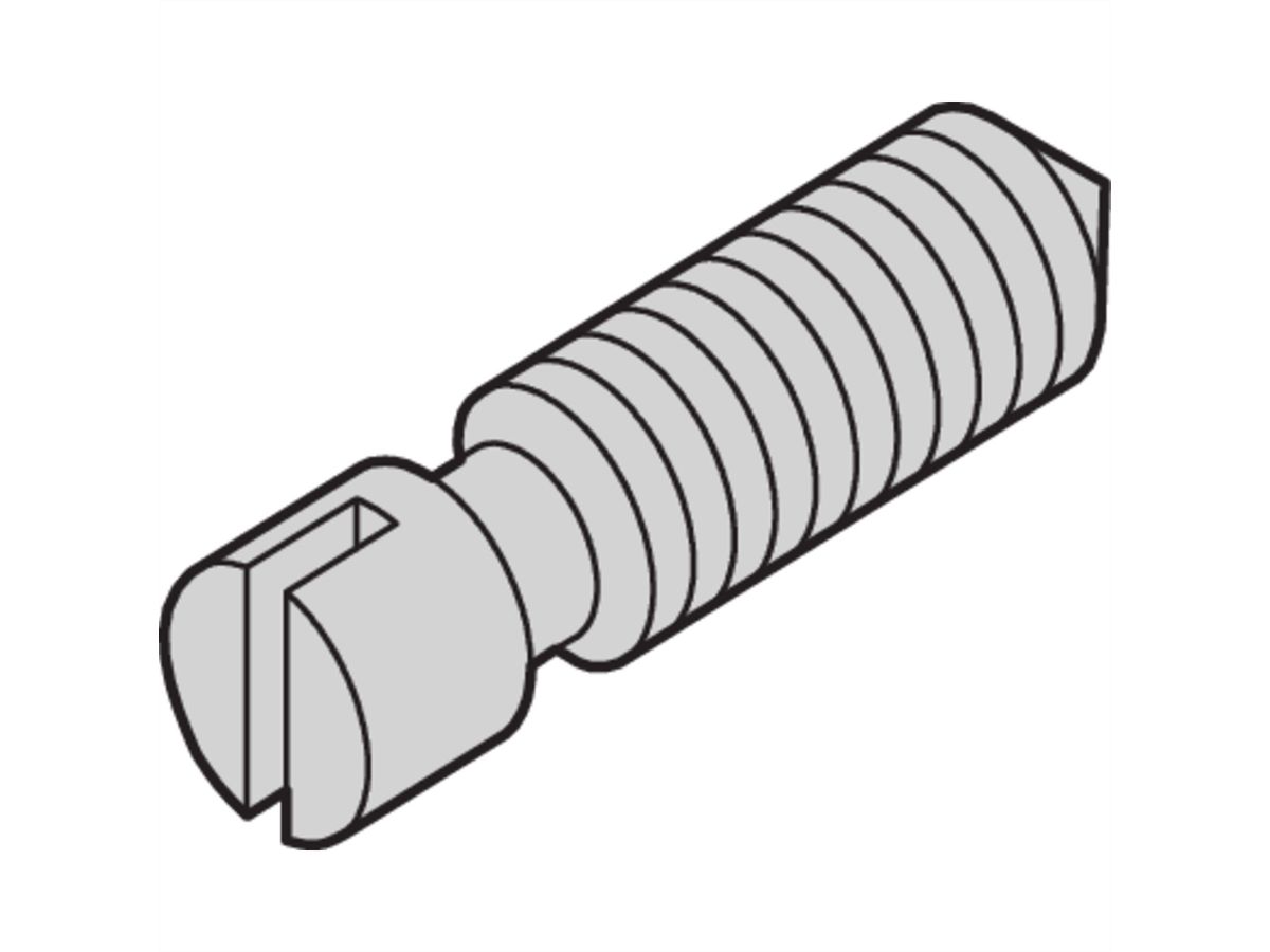 SCHROFF Stelschroef, staal vernikkeld, M3.0 x 8