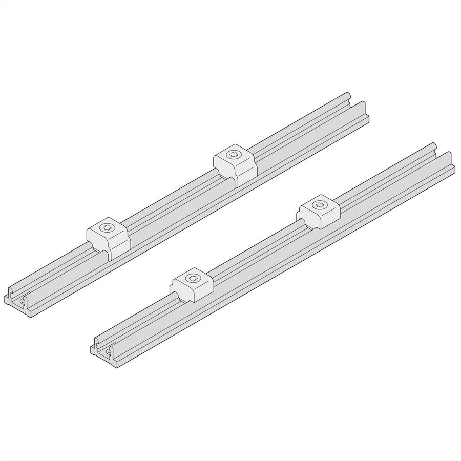 SCHROFF Interscale flexibel railsysteem voor printplaatmontage, 133D, 128,55L