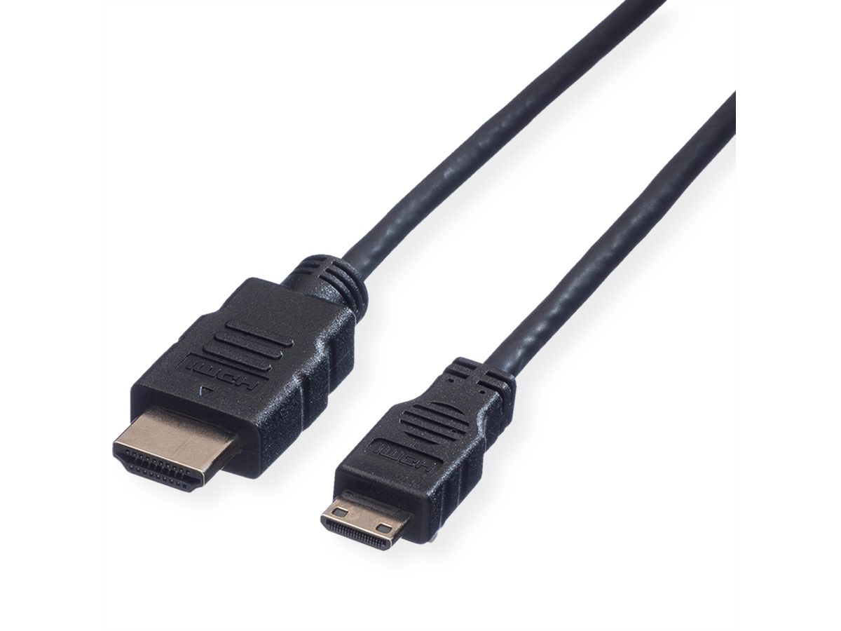 VALUE Monitorkabel HDMI  High Speed HDMI Male - Mini HDMI Male, 2 m
