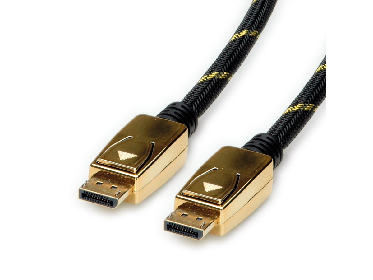 ROLINE GOLD DisplayPort Cable, v1.4, DP-DP, M/M, 2 m