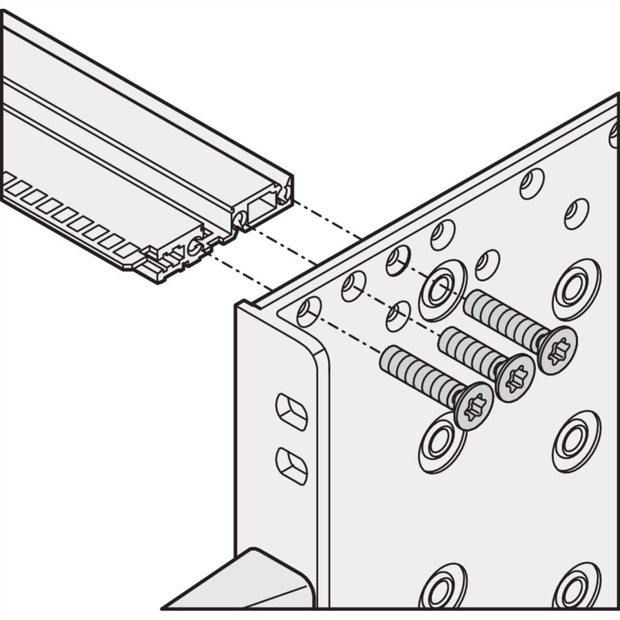 SCHROFF EuropacPRO Side Panel for Textile Gasket, Type R, 3 U, 275 mm