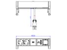 BACHMANN DESK2 2x geaard stopcontact 1x USB oplader 1x ABD, zwart