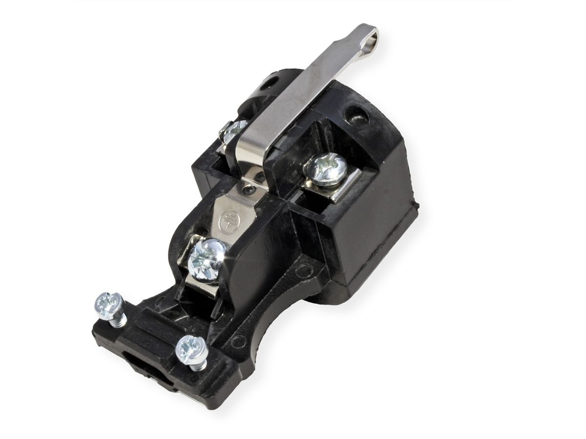 BACHMANN solid rubber coupling black, Bend protection mountable