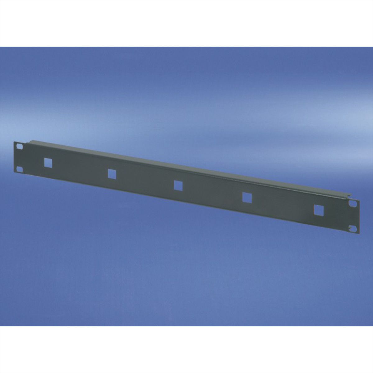 SCHROFF 19" Front Panel for Cable Eyes, 1.5 mm, St, RAL 7021