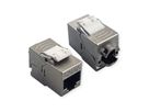 ROLINE Cat.6A (klasse EA) Keystone, afgeschermd, zonder gereedschap, SLIM, extra kort , zilver