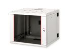 ROLINE 19-inch wandbehuizing Pro 9 U, 600x600 BxD tweedelig draaibaar grijs