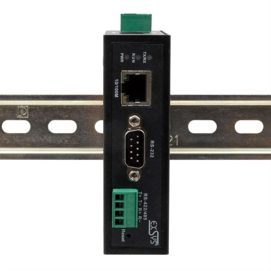 EXSYS EX-61001 Ethernet zu 1 x Seriell RS-232/422/485