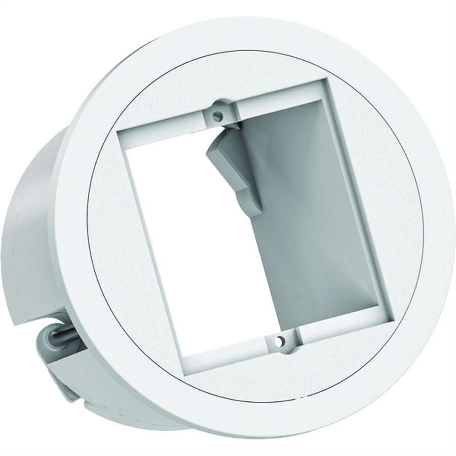 BACHMANN PIX 1xCM RAL9010 Decorative ring in stainless steel look