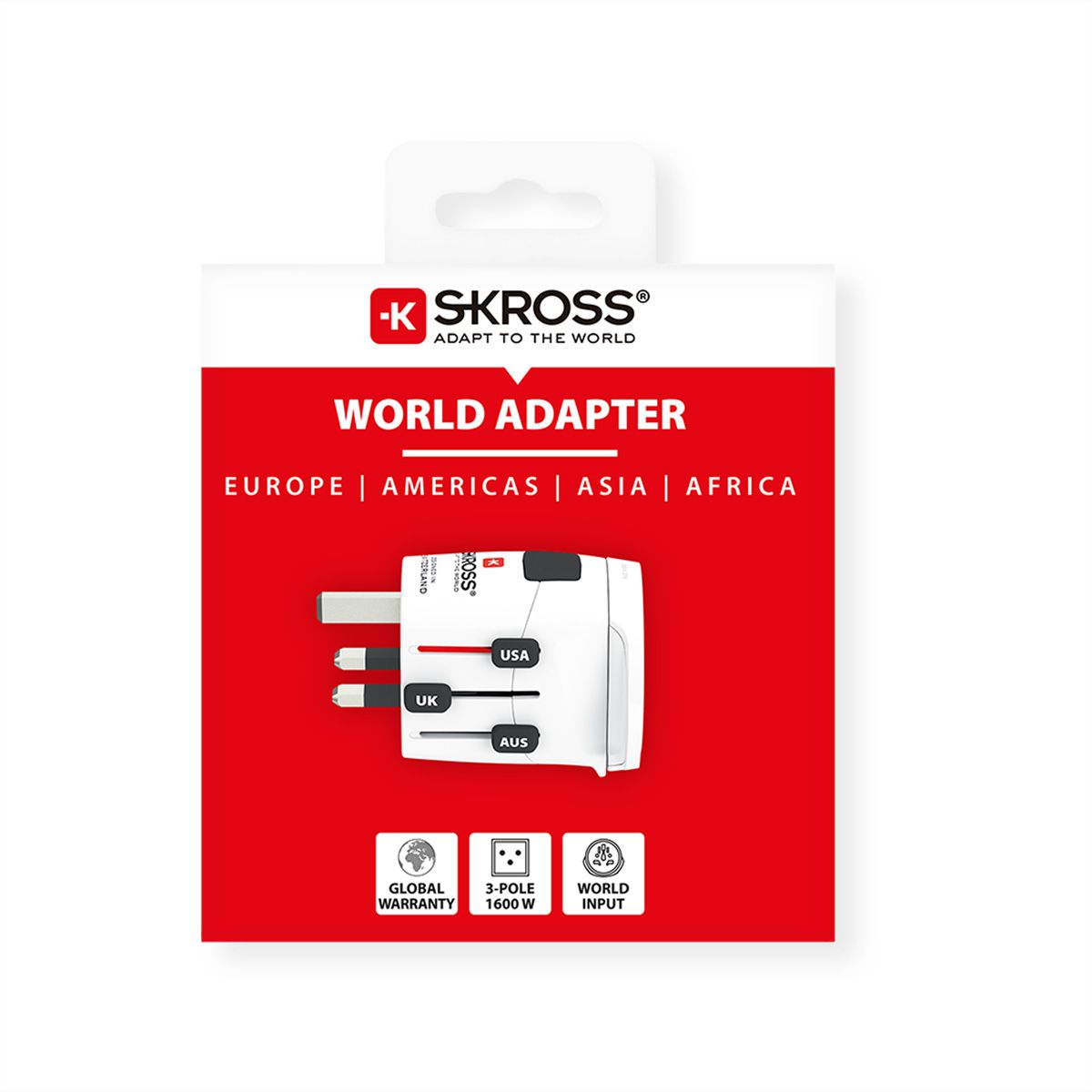 Skross PRO Light World Universal Travel Adapter, worldwide