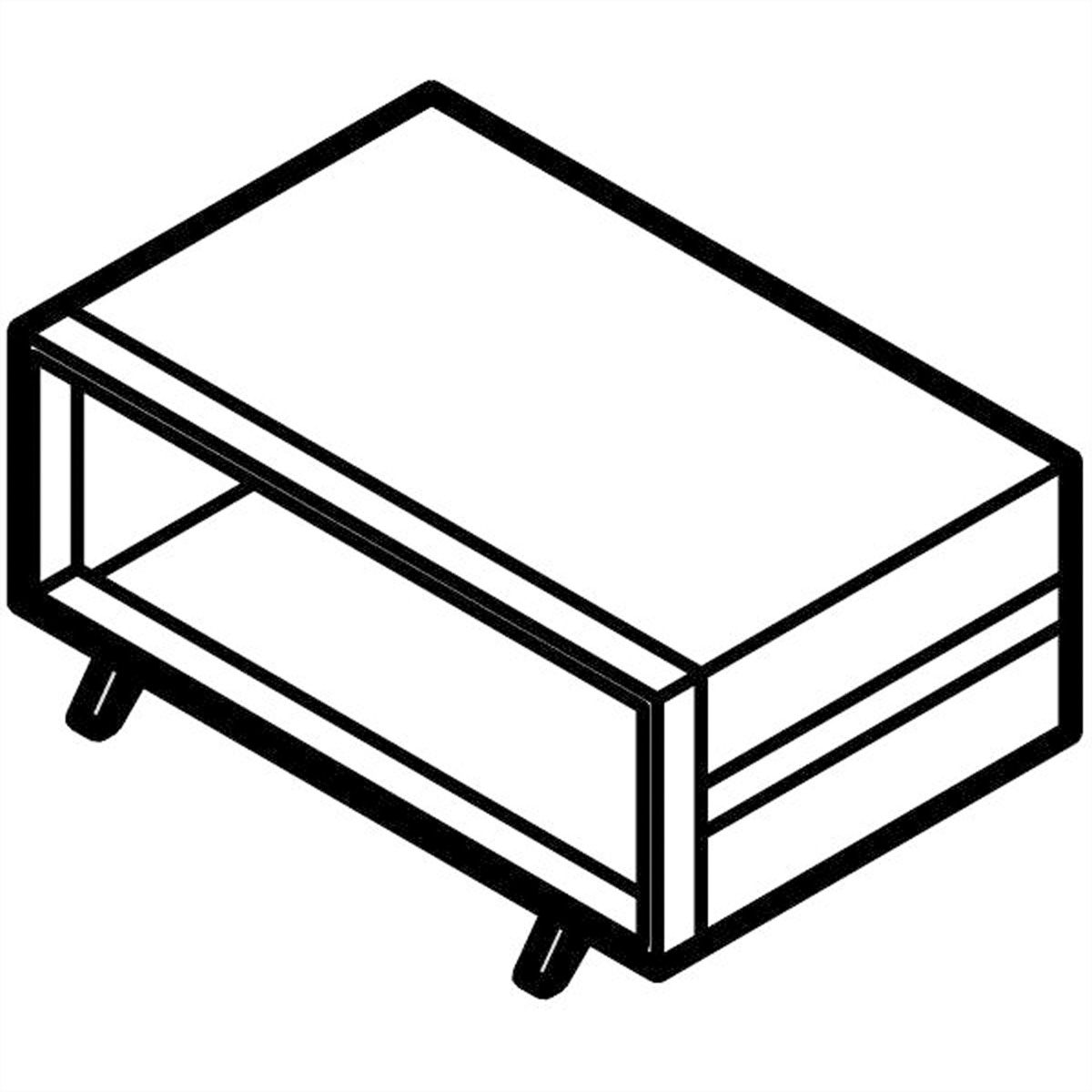 SCHROFF kunststof voet met kantelfunctie, zwart