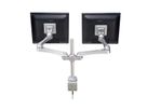 ROLINE Dual LCD Monitor Arm, Desk Clamp, 4 Joints