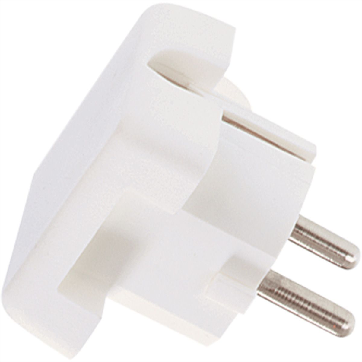 BACHMANN earthing contact plug, white flat version, mountable
