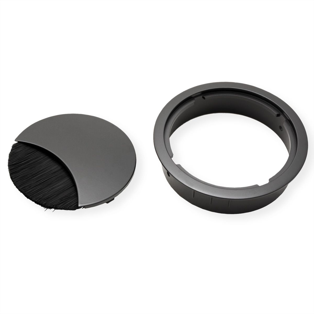 BACHMANN LOOP ROUND Kabeldoorvoer, zwart