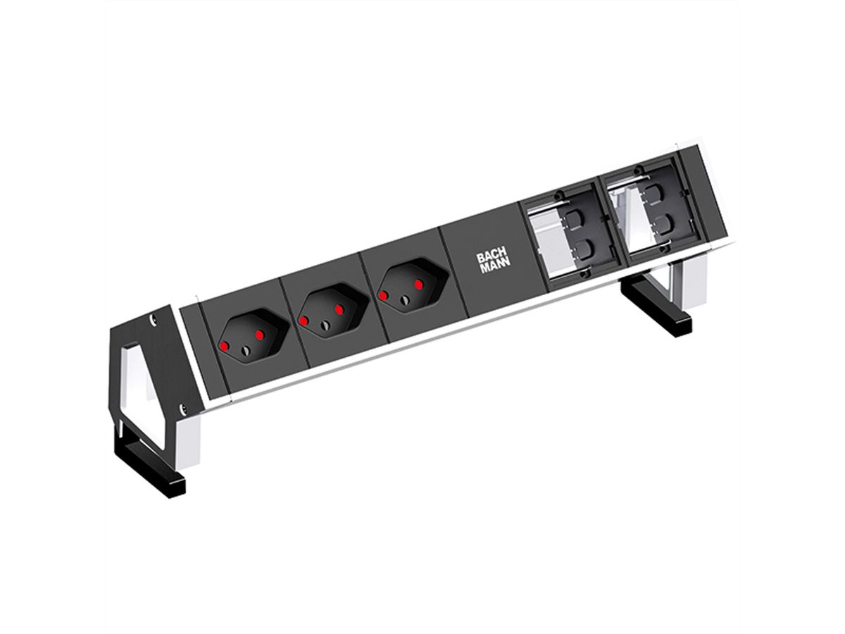 BACHMANN DESK2 3xCH T13 90° 2xCM, Current 0.2m GST18 RAL9010, United Kingdom