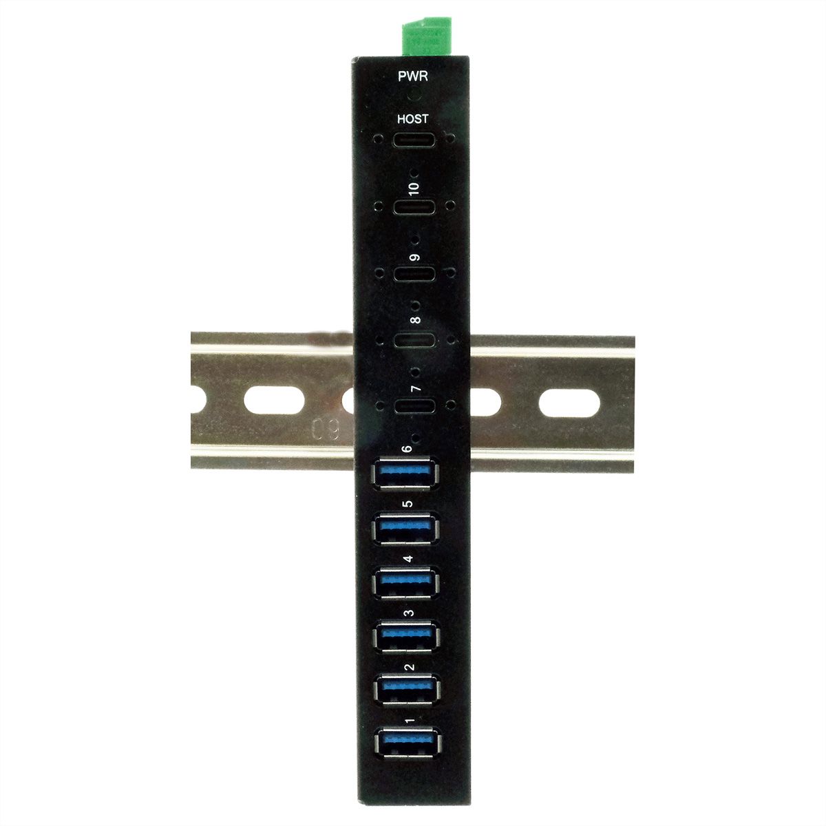 EXSYS EX-12290HMS 10 Port USB 3.2 Gen 2x1 Metall HUB, mit 4x USB-C und 6x USB-A 3.2 Gen 1 Ports