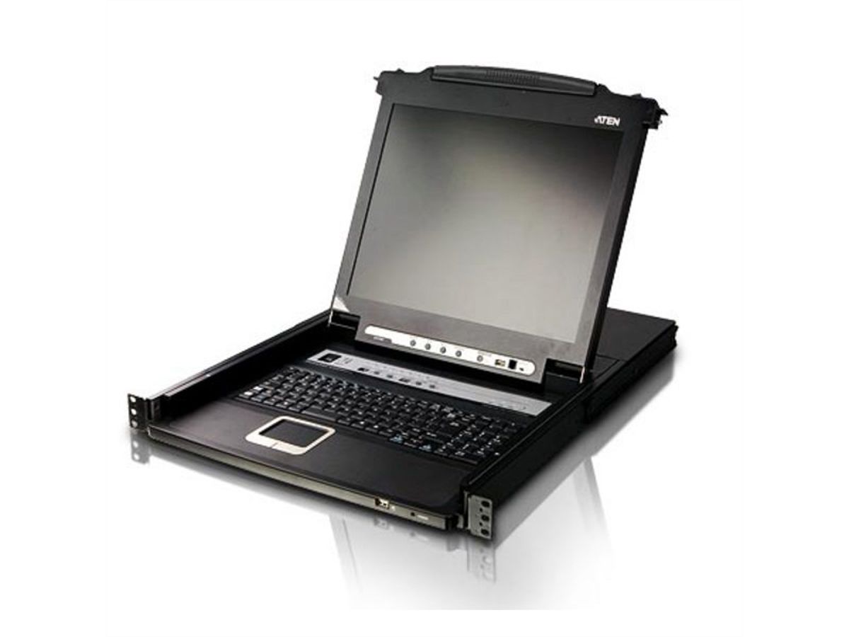 ATEN CL5716N LCD KVM Switch,USB-PS/2, VGA, DE-Layout
