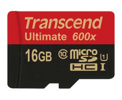 Transcend 16GB microSDHC Class 10 UHS-I (Ultimate) flashgeheugen MLC Klasse 10
