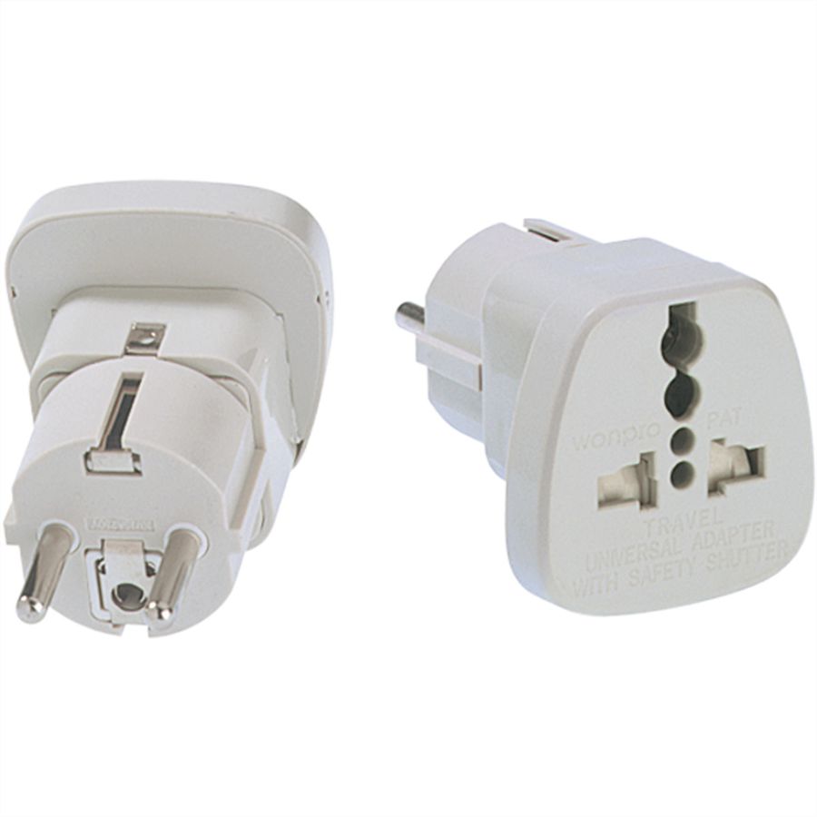 BACHMANN mains plug adapter, Safety plug-worldwide