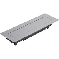BACHMANN TOP FRAME desktop Sym 8gang RAL9006 housing black