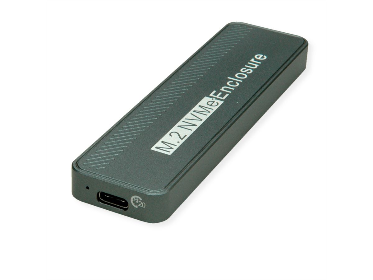 VALUE Externe SSD behuizing, M.2, NVMe naar USB 3.2 Gen 2 x2, Type C