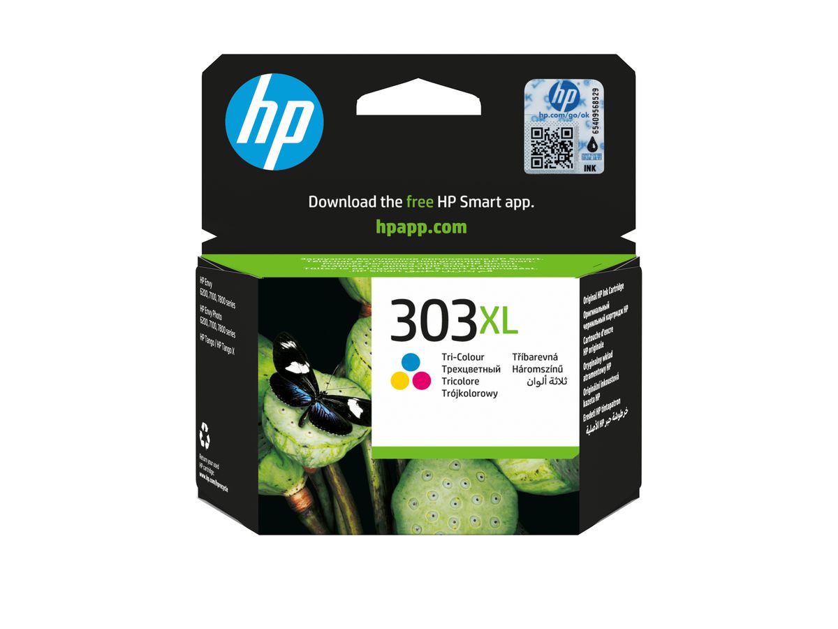 HP 303XL originele high-capacity drie-kleuren inktcartridge